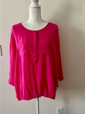 GAP Hot Pink Tunic Blouse